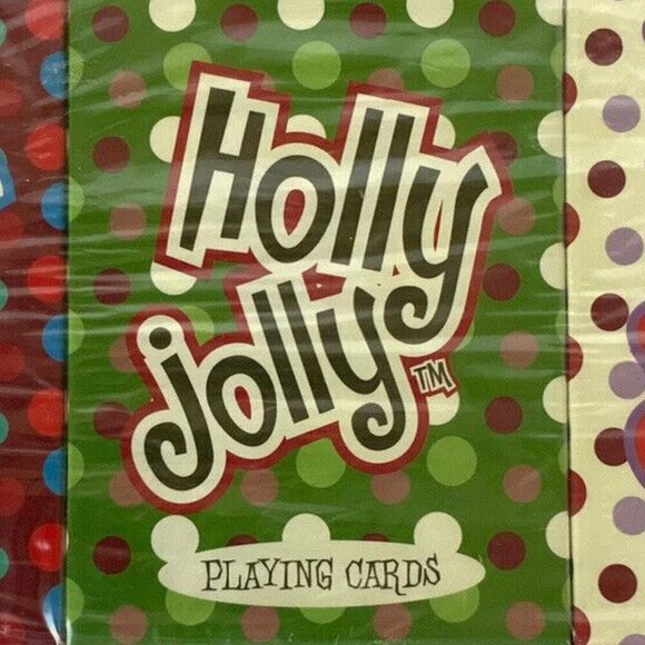 Holly Jolly Playing Cards 3 Decks Set By Russ Berrie Christmas Holiday Theme - Picture 5 of 6